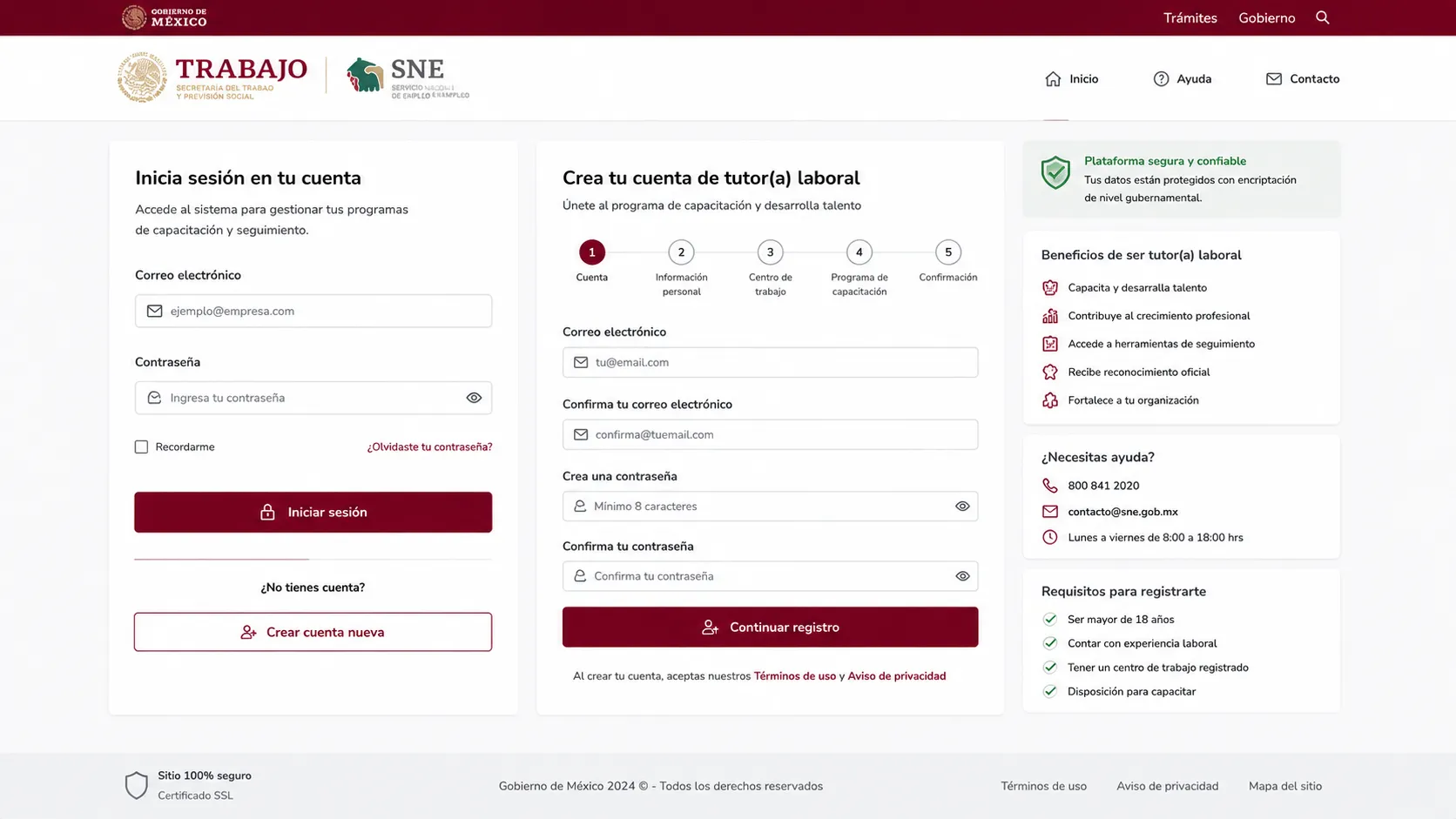 Entrar a la plataforma e iniciar sesión como tutor