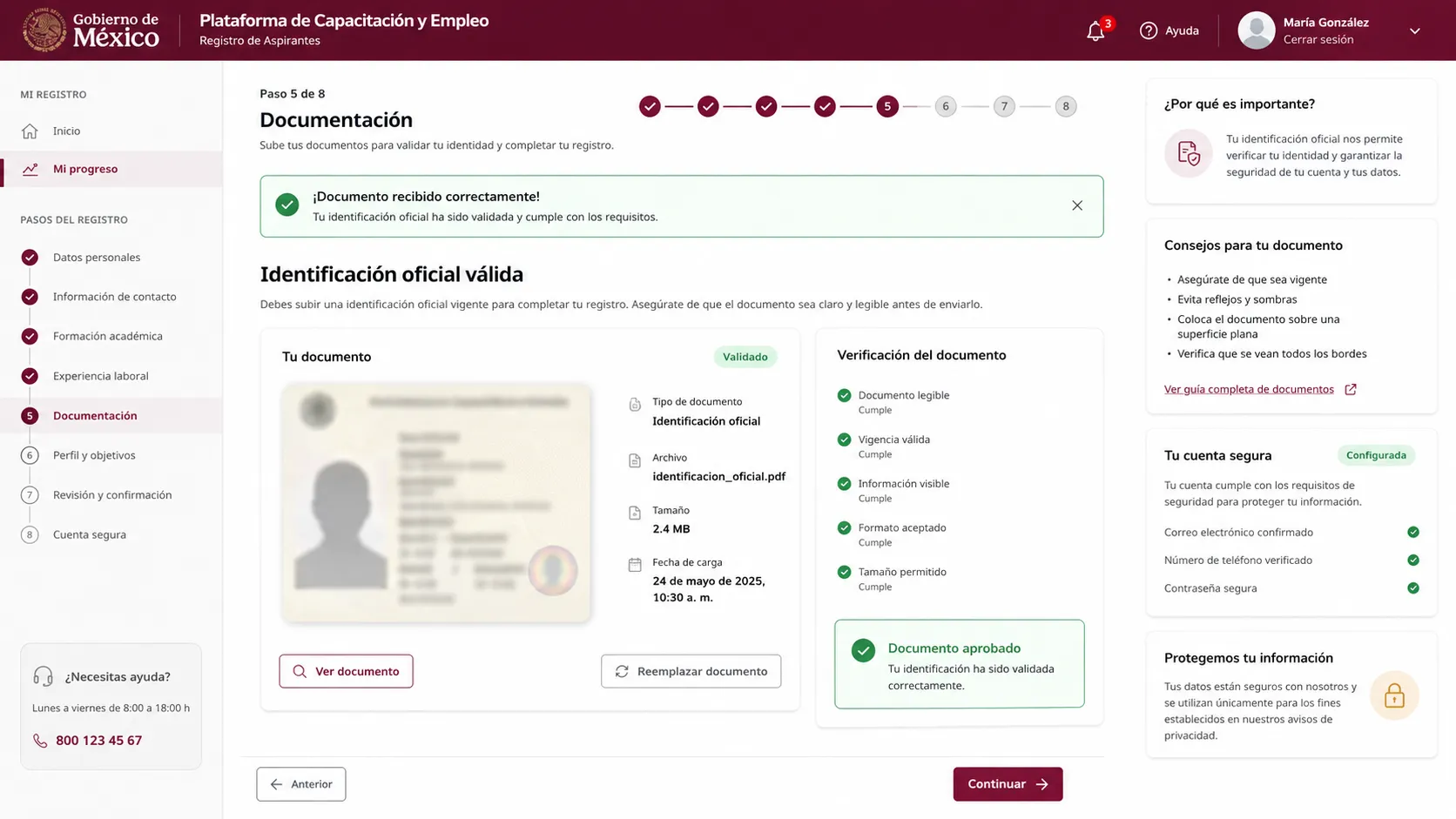 Identificación oficial válida