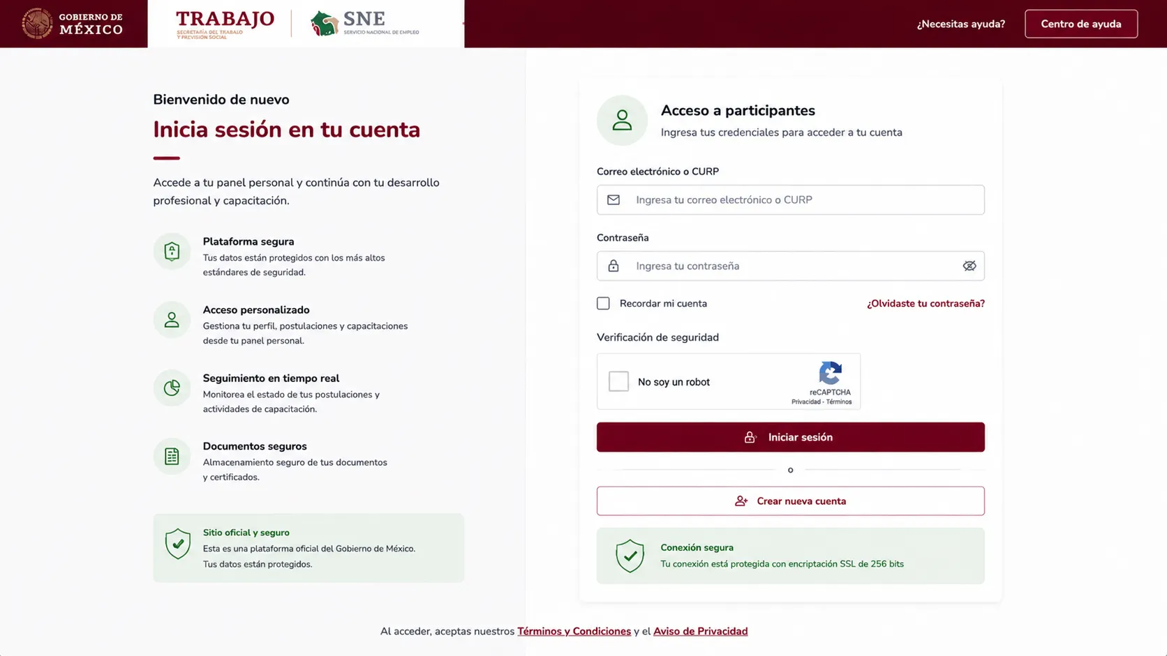 Iniciar sesión con tus credenciales