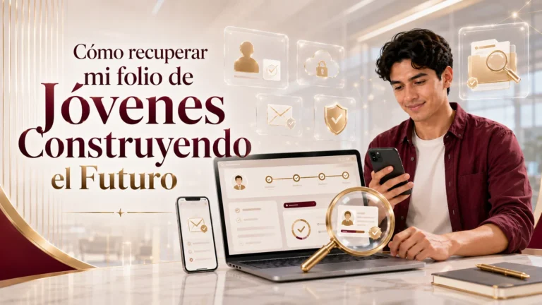 Cómo recuperar mi folio de Jóvenes Construyendo el Futuro
