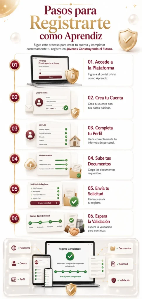 Pasos para registrarte como Aprendiz